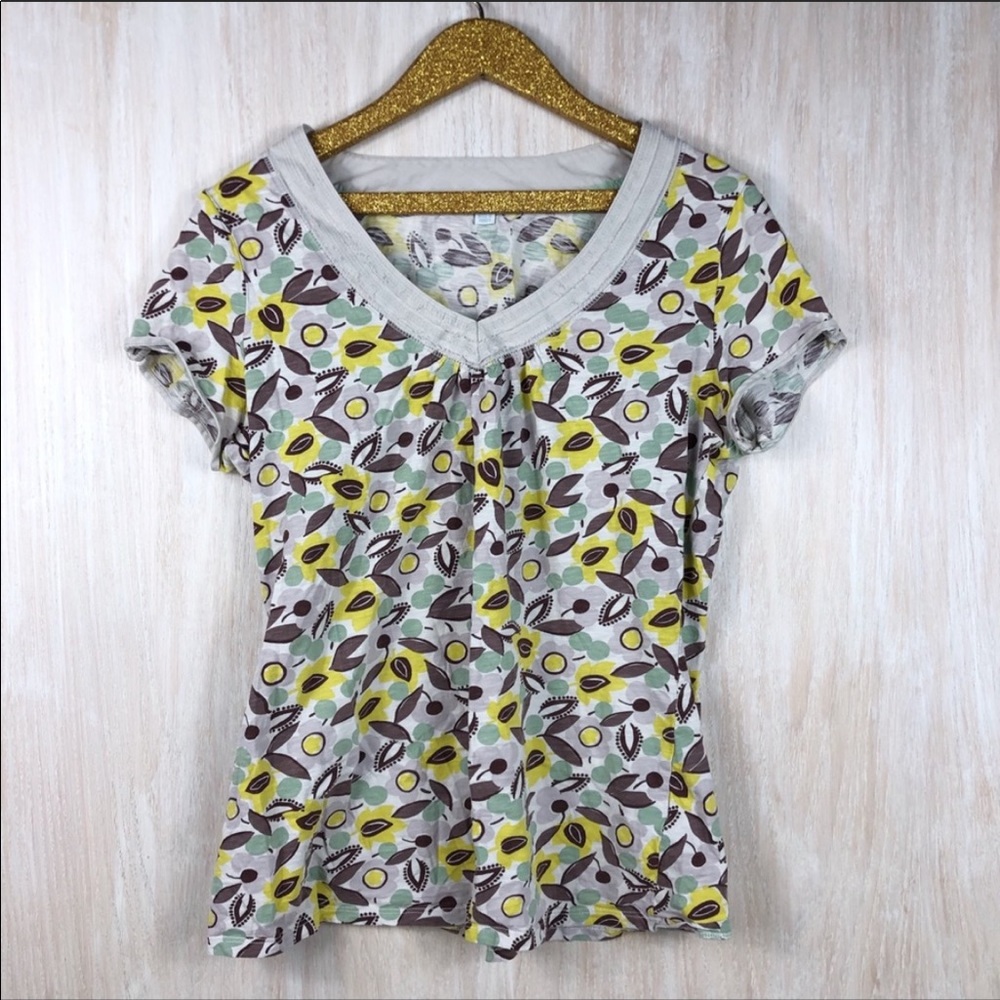 Boden Flower Short Sleeve Shirt